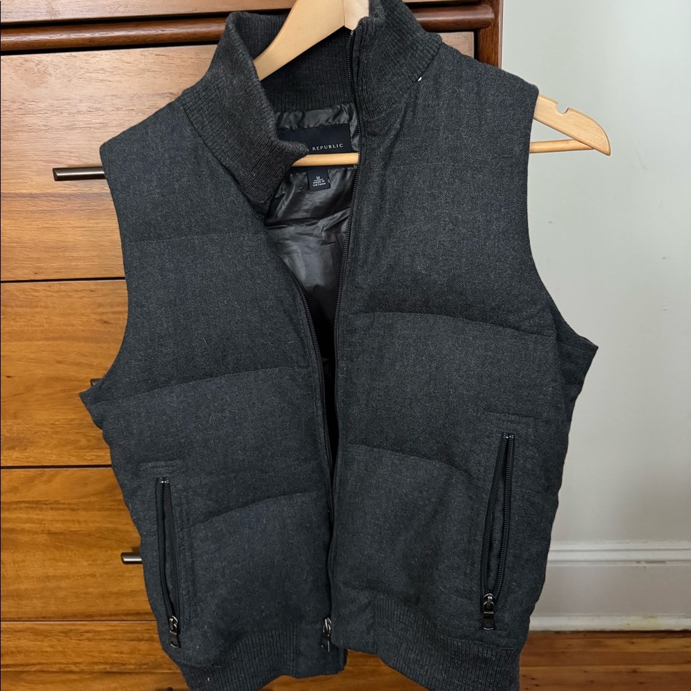 Banana Republic Wool Puffer Vest